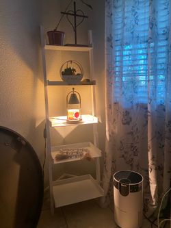 White Tall Ladder Decor