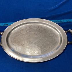 Antique Oval Sliverplate Platter