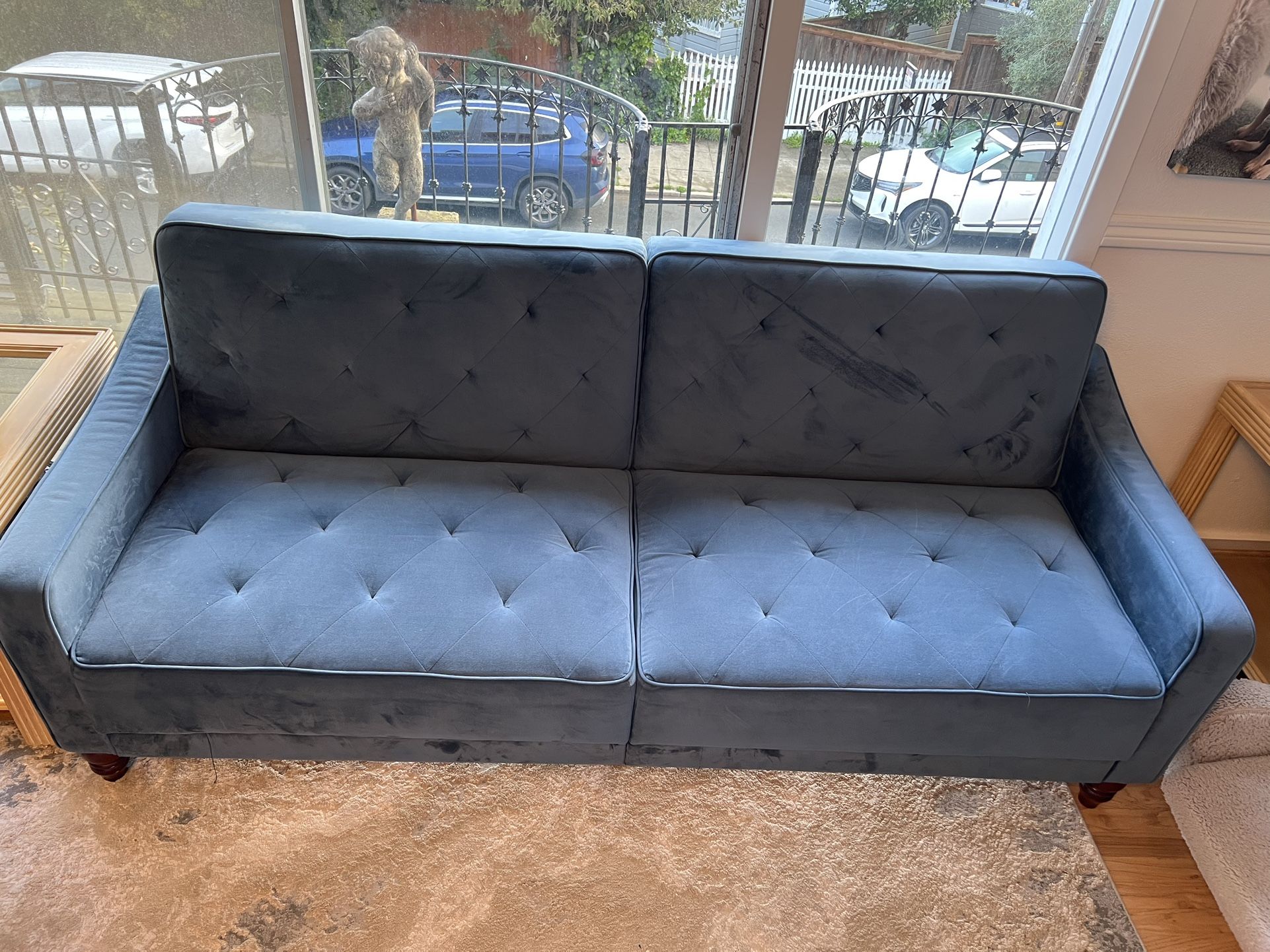 Walmart Blue Futon