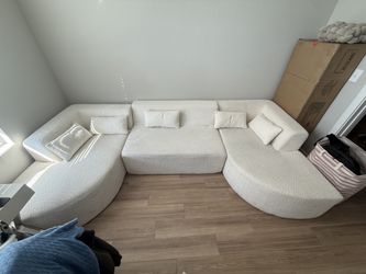 Small white couch