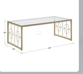 One (1) coffee table Set of one (1) coffee table and one (1) end table