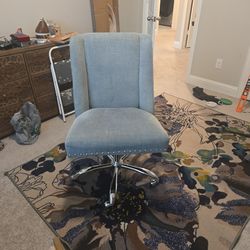 Chic Ocean Blue swivel office chair
