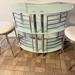 bar and stools 