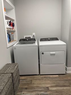 Top load washer and front load dryer ( electric )