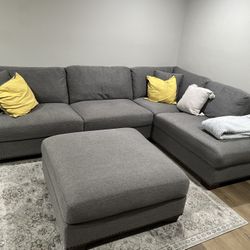 Sectional Sofa With Ottoman 