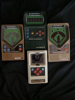 Vintage Mattel Baseball Football Football And Basketball Video Games From The 1970S