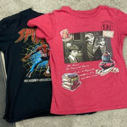 Spiderman, Harry Potter, T-shirts