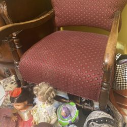 Antique Chair From The 50’s In Good Condition Asking $ 80  Obo