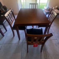 Wooden SQUARE dining Set - 5 Pieces