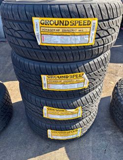 225/50/17 GROUNDSPEED (4 TIRES NEW) INCLUDED INSTALLATION AND BALANCING (PROMOTION)โ