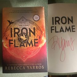 Iron Flame (Signed) IN HAND Sprayed Edges 1st Ed. Rebecca Yarros Hardcover