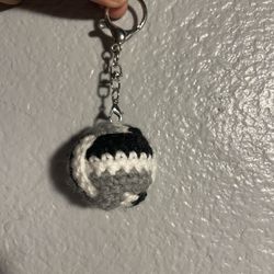 Customizable Crochet Volleyball Keychain