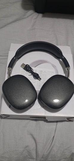 Open box P9 Wireless Headset bluetooth Headphone 40mm Magnetic Sound Unit Breathable Earmuffs Built-in Microphone Over-head Headphones Black