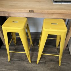 2 Genuine TOLIX MARAIS Bar Stools Made In France 