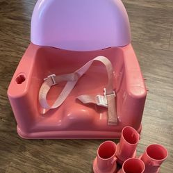 Safety 1st Pink Swing Tray Booster Seat 
