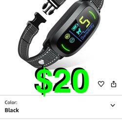 FAFAFROG - Dog Bark Collar for Large Medium Small Dogs, Rechargeable Smart Bark Collar, Anti Barking Training Collar with 5 Adjustable Sensitivity Bee