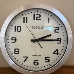 LaCross Technology 16” Stainless Steel Wall Clock