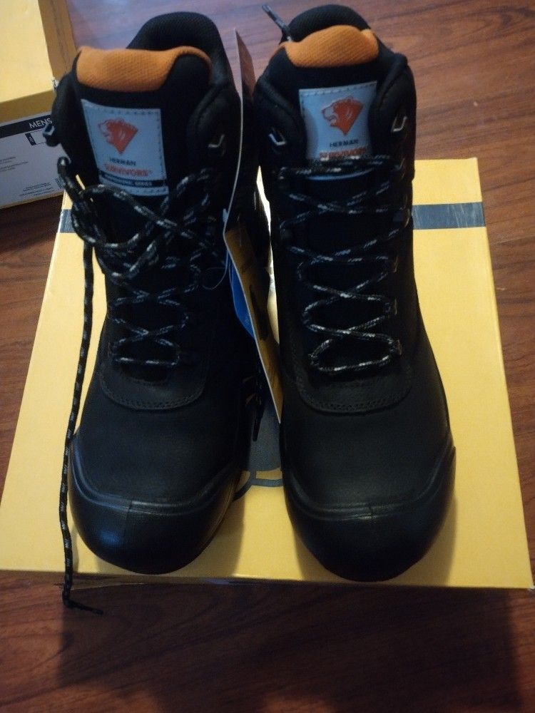 Herman Survivors Groundbreaker Work Boots Waterproof Steel Toe Size 7 1/2