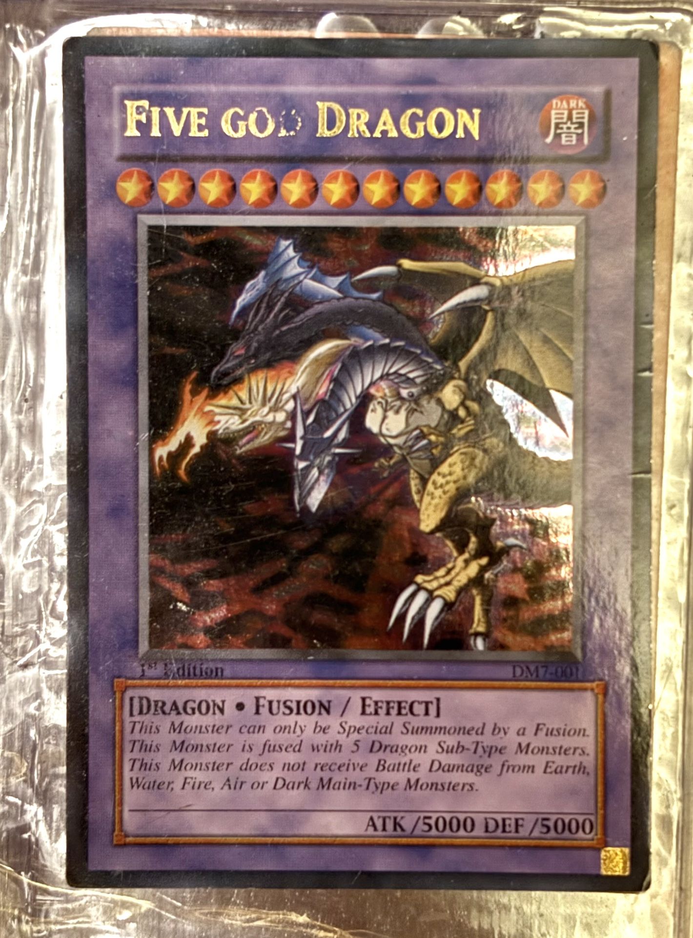 Five God Dragon Yu-Gi-Oh 1st Edition