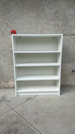 White bookshelf