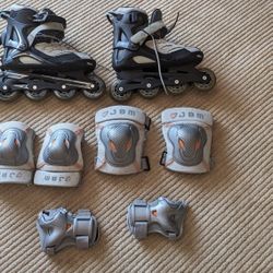 Mommy & (adjustable) Kids Rollerblades/Inline Skates & Pads