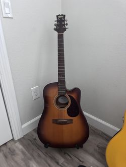 Mitchell T311 guitar and case