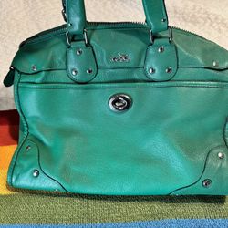 Coach Leather Rhyder Satchel 