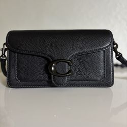 Coach Tabby Shoulder Bag – Black Leather, Authentic