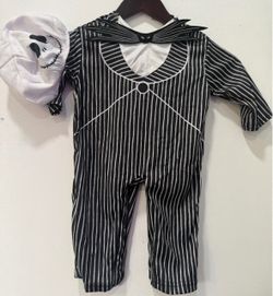 Jack Skellington Baby Halloween Costume size 0-6 months