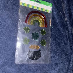 St. Patrick's Day gel clings #holiday #irish #ireland #shamrock #decoration