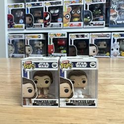 2 BITTY Princess Leia Funko Pops RARE CHASE Bespin #459 Star Wars Empire Back