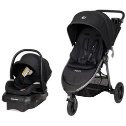 Three Wheel Stroller includes Child Car Seat