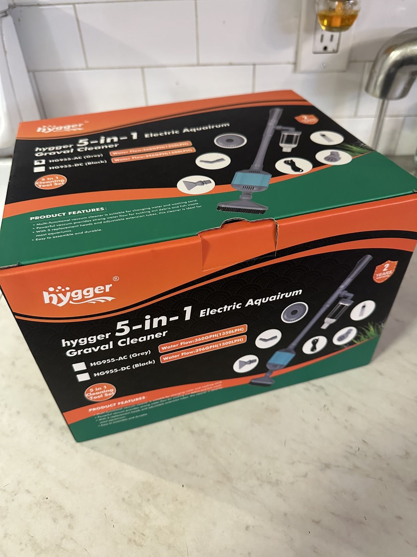 Hygger 5 In 1 Electric Aquarium Gravel Cleaner