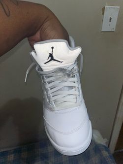 Jordan 5s white metallic 11.5