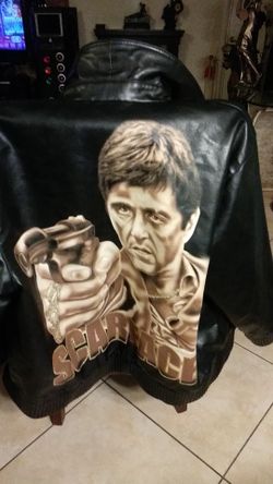 Leather Scarface jacket