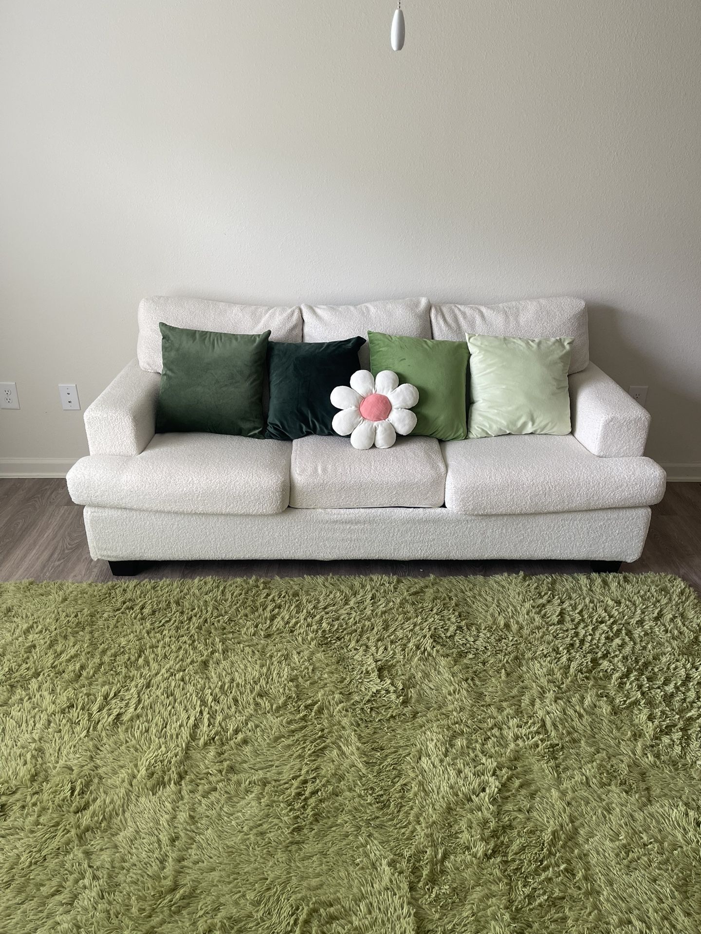 3 Piece Beige Couch (Includes Pillows If Wanted)