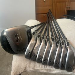 Big Bertha irons/ Taylor made driver