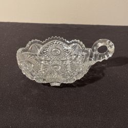 Diamond Cuts Crystal Dish.                  
