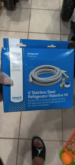 6" Stainless Steel Refrigerator Waterline Kit New