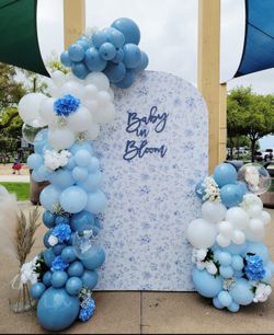 Baby In Bloom Backdrop Balloons