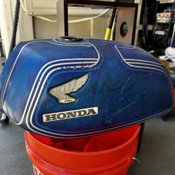 Vintage Honda Motorcycle Gas Tank 