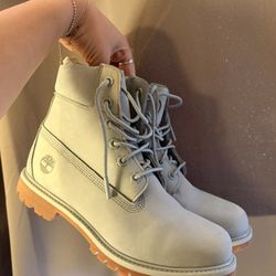 Grey Timberland Boots