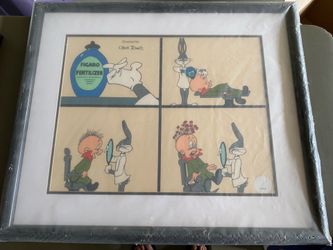 Limited Edition Certified Animation Framed Serigraph Cel “Figaro Fertilizer”