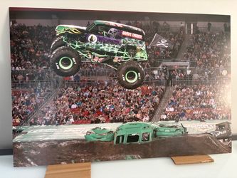 Grave digger metal print