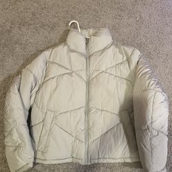 NOVA MEN Nylon Gray Puffer Jacket L