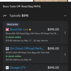 Boxo Off Road Too Bag With Tool Roll