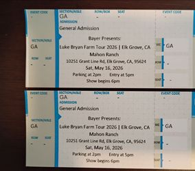 Luke Bryan concert tickets
