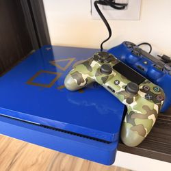 PS4 with 5 Games + 2 Controllers + Camera