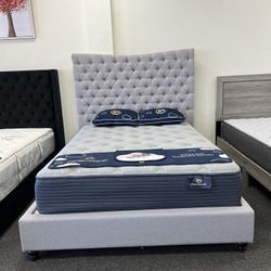 King Platform Bed Frame 