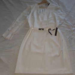 New with Tag Beautiful Elie Tahari White Dress Size 14 $398 Retail